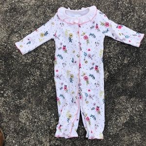 Mud Pie floral romper/gown